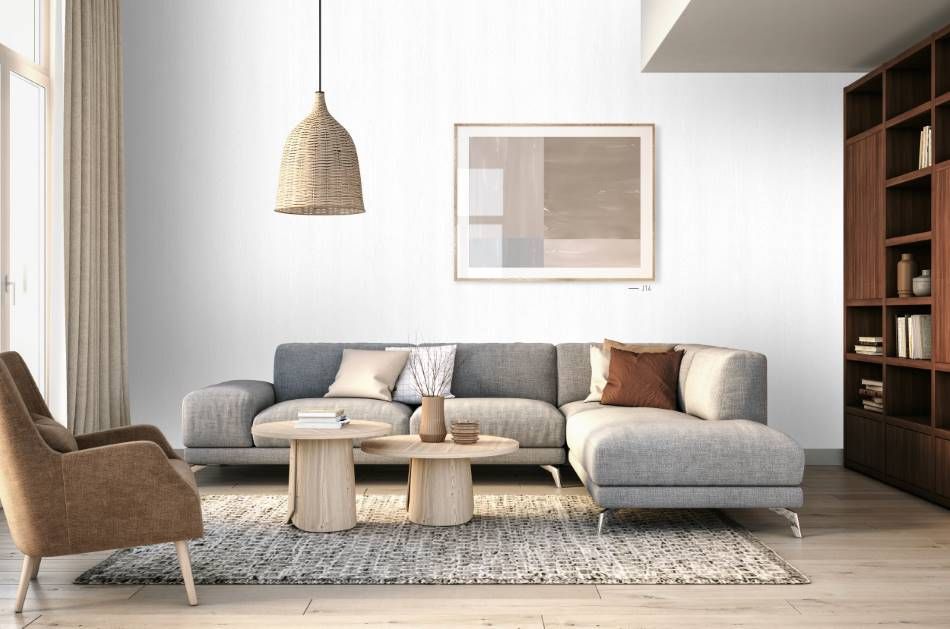 Wrapfolie Rich White | Geschilderde & Getextureerde Houtlook Folie | 122x100cm | Zelfklevend & Krasbestendig | Voor Meubels, Keukenkastjes & Wanden
