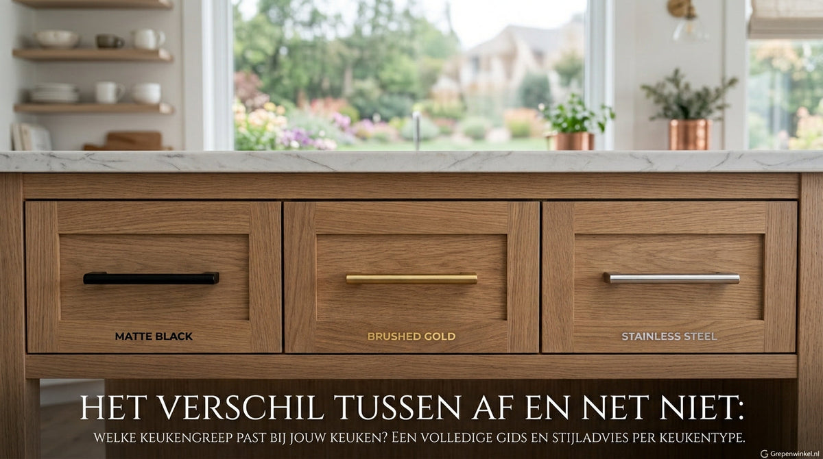 Welke handgrepen passen bij jouw keuken? Kleur en stijl per type keuken