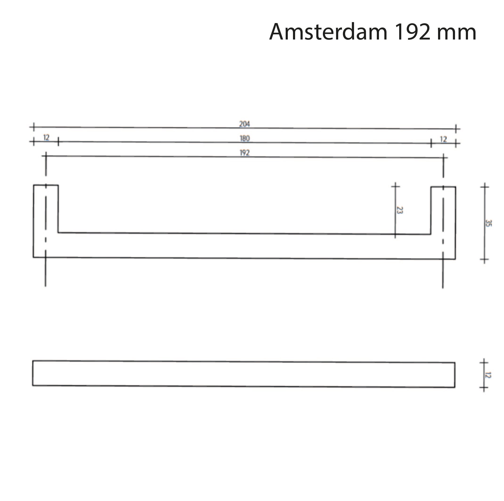 Handgreep - Amsterdam | Zwart