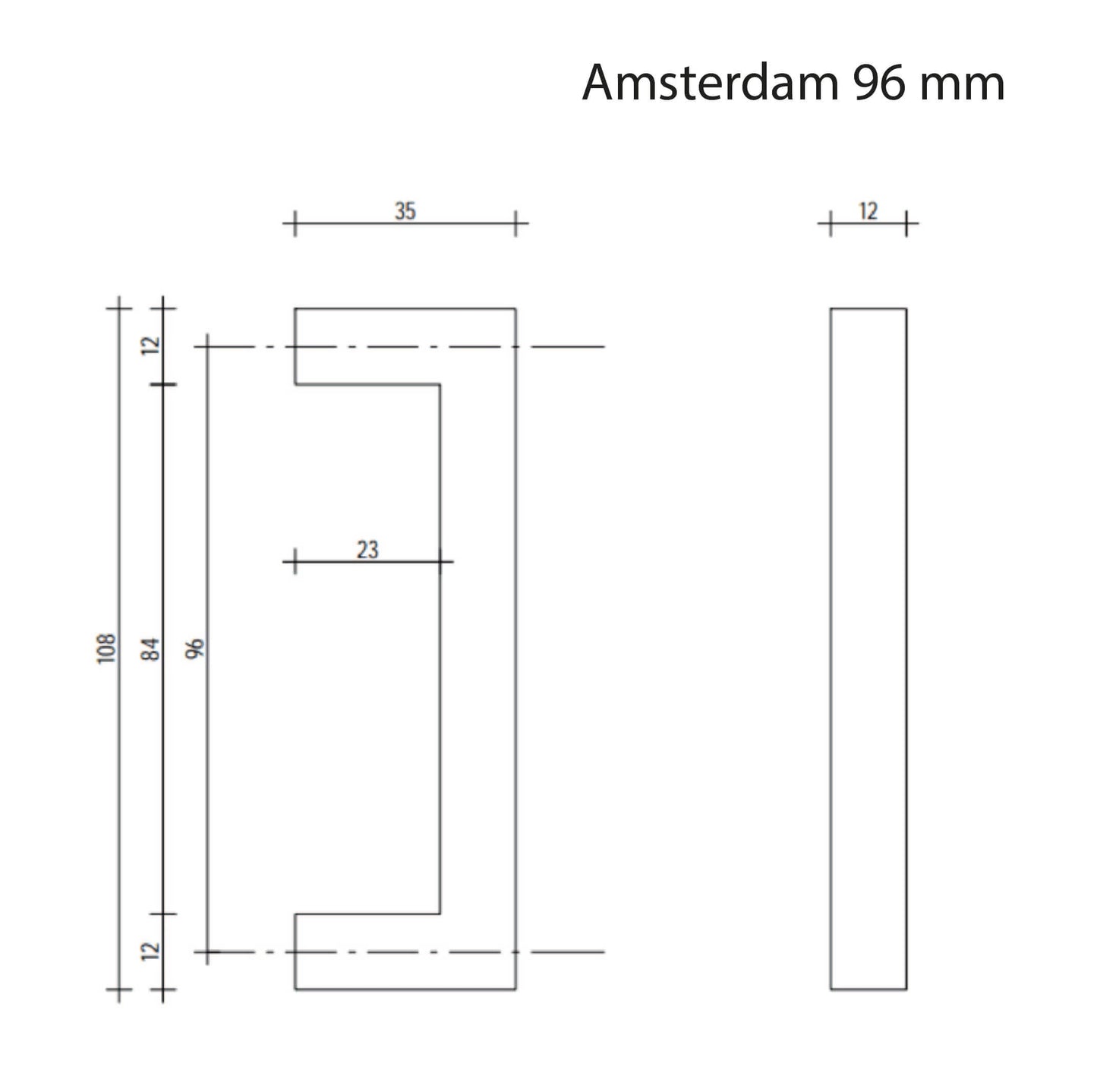 Handgreep - Amsterdam | RVS