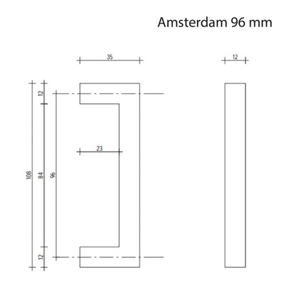 Handgreep - Amsterdam | RVS