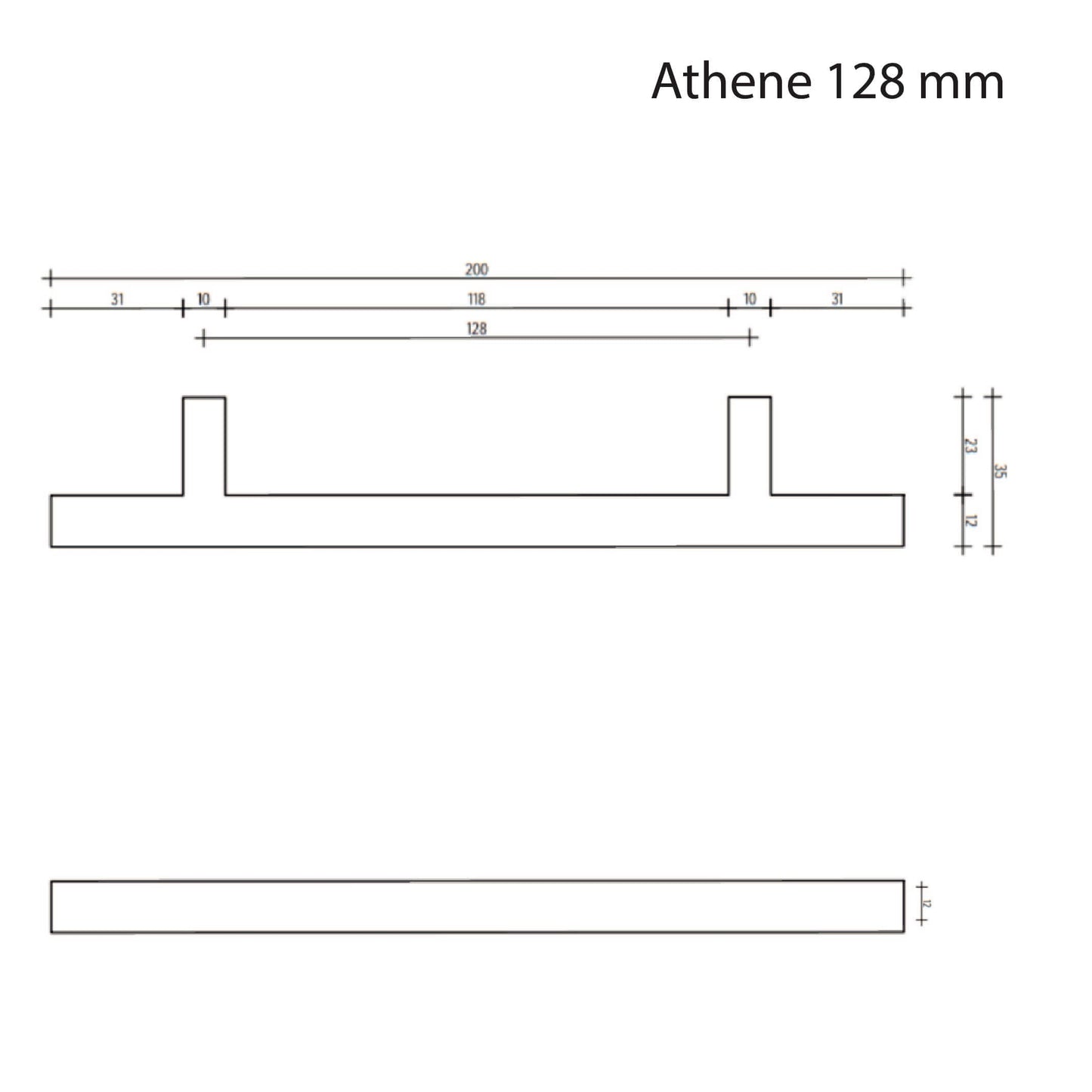 Handgreep Athene | RVS