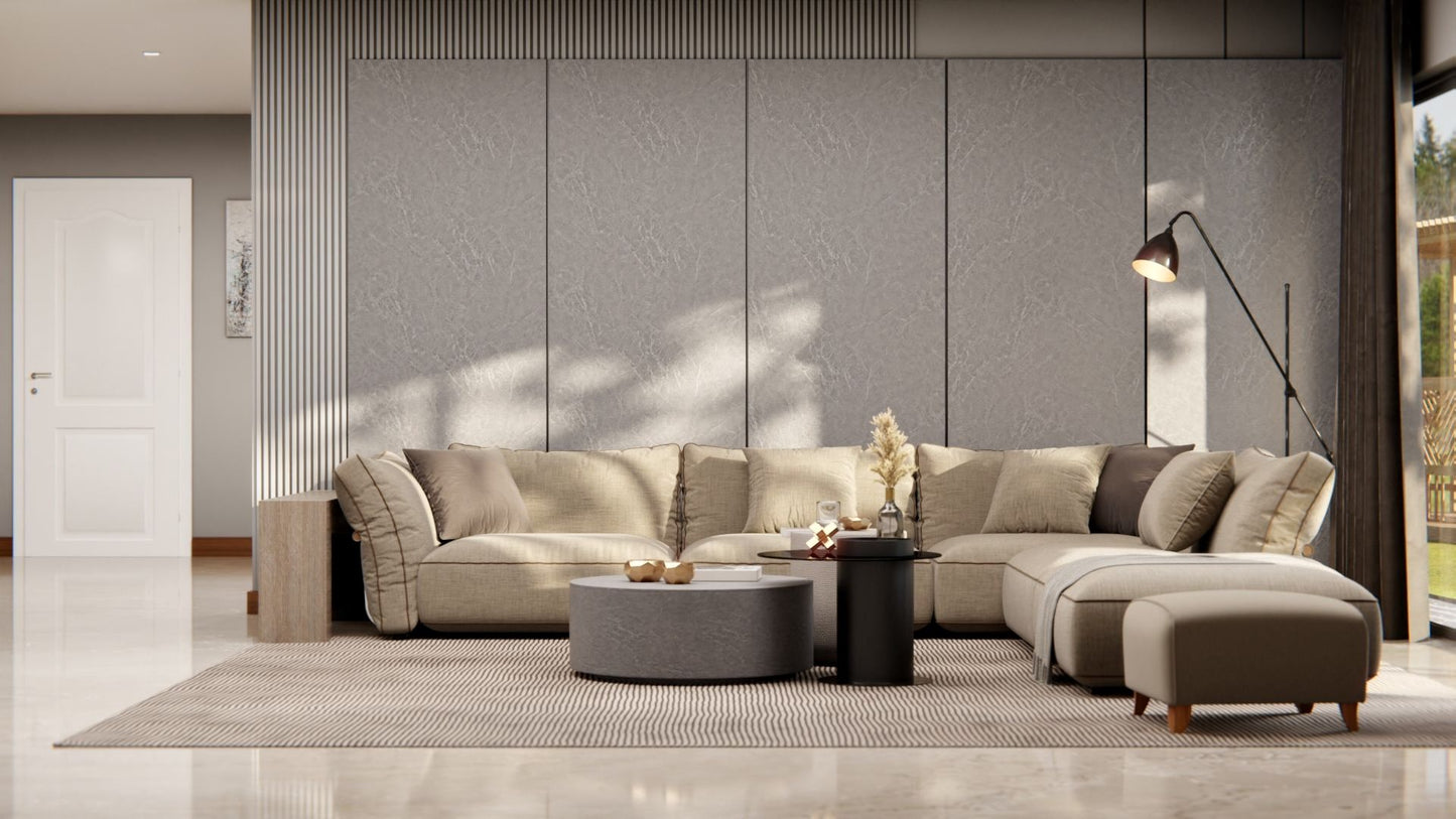 Wrapfolie Light Etruscan Grey | 122x100cm | licht effen grijs